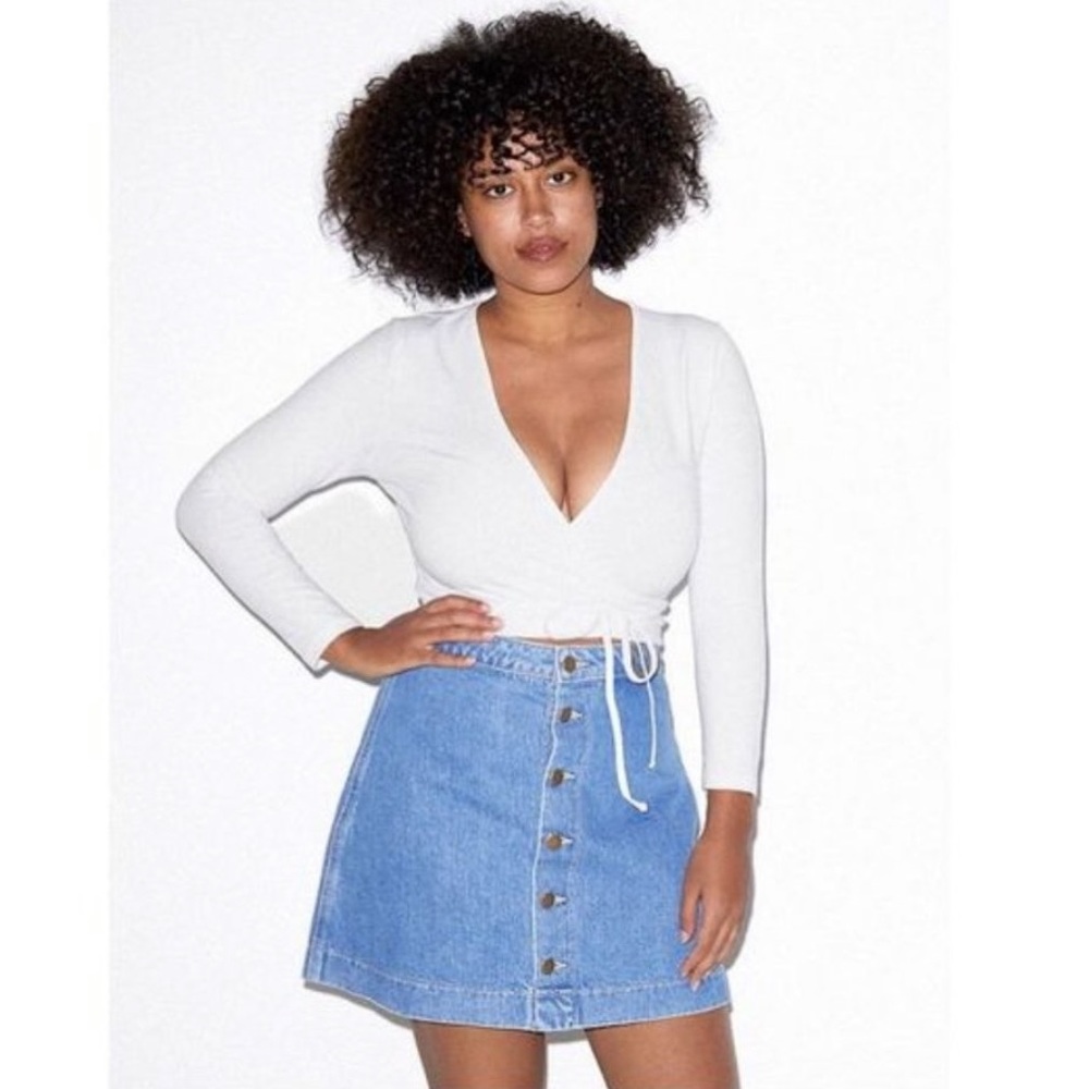 American Apparel Denim Skirt